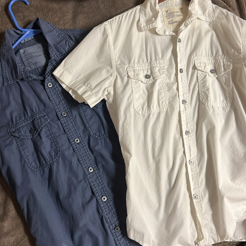 2-For-1 Two Shirt Bundle Button Down American Eag… - image 1